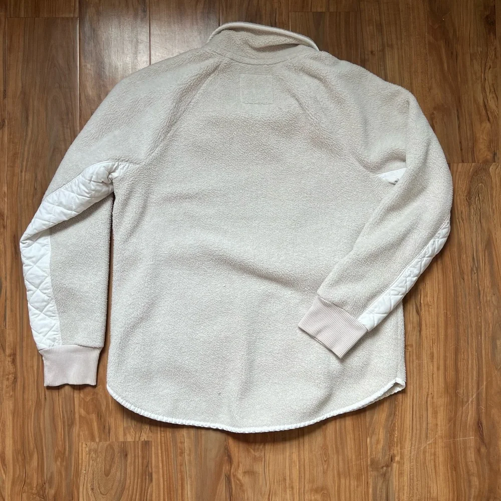 Abercrombie & Fitch Cream Quilted Cowl Neck Sweater - Picture 5 of 6